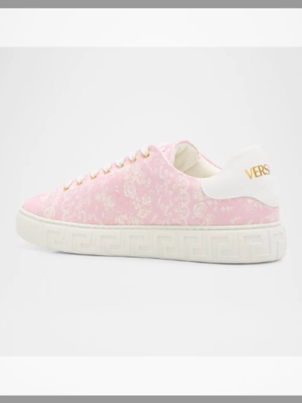 Versace NIB Greca Jacquard Canvas Low-Top Sneakers (ORIG. $675) (SIZE 10) US